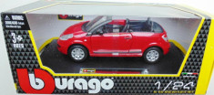 Macheta Citroen C3 Pluriel cabriolet, rosu, Bburago 1:24 foto