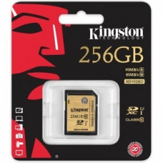Kingston 256 GB SDXC, Clasa 10, UHS-I Secure Digital Card foto