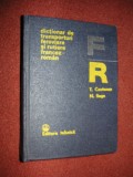 Dictionar de Transporturi feroviare si rutiere Francez-roman - T. Contescu