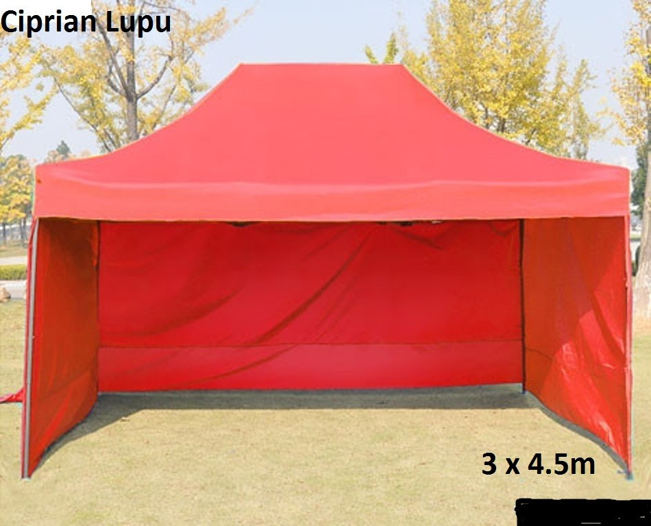 Pavilioane corturi piata 3x3 camping pescuit NOI structura metal pliabila |  Okazii.ro