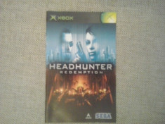 Manual - Headhunter - XBOX ( GameLand ) foto