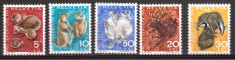 ELVETIA 1965, Fauna, serie neuzata, MNH foto