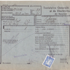 bnk fil Timbrul aviatiei 2 lei pe factura 1931