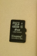 Card memorie Kingston Micro SDHC 8 GB clasa 4 foto