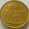 Moneda 5000 LIRE - TURCIA, anul 1995 *cod 1149