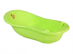 Cadita De Baie Bebe Cu Termometru Mykids Duck 100 Cm Verde foto