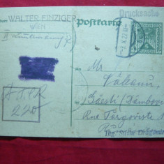 Carte Postala speciala pt. schimb filatelic 1922 Austria