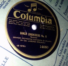 Disc vinil patefon/ gramofon Danza Ungherese No. 6 / I Vesprei Siciliani