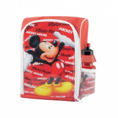 Ghiozdan Gradinita Mickey Mouse Bbs 121100 Cu Licenta Si Sticluta Apa Inclusa foto
