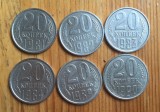 Rusia Urss 1981 lot monede 20 kopeici, Europa