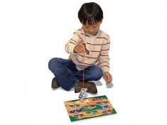 Puzzle Lemn Magnetic Remorcherul Melissa And Doug foto