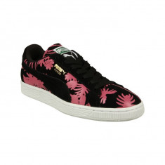 Adidasi Puma Suede Tropicalia Trainers Black/Pink marimea 35.5 foto