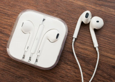 Casti Earpods Headset iPhone 6 6 Plus Originale Apple Nou Headphones foto