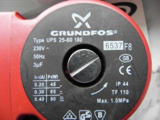 Pompa Recirculare Grundfos UPS 25-60 180 - 3 Trepte foto