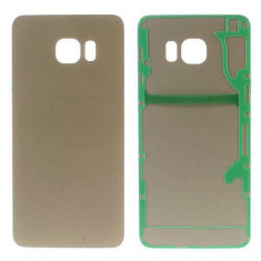 Capac Baterie Spate Samsung Galaxy S6 edge Plus G928 Cu Adeziv Sticker Auriu foto