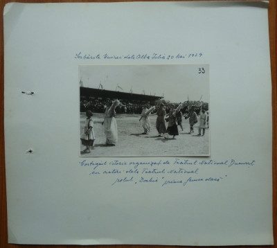 Fotografie originala mare , interbelica : Serbarile Unirei la Alba Iulia , 1929 foto