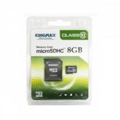 Kingmax, 8GB, KM08GMCSDHC101A, Clasa 10, Micro Secure Digital Card cu adaptor foto