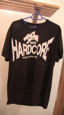 Tricou 100% HARDCORE foto