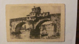 CY - Ilustrata VERONA &quot;Podul Pietra&quot; veche necirculata acvaforte Italia, Printata