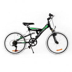 Bicicleta MTB Passati Voyager 20&amp;quot; negru/verde foto