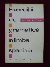 G. Escudero - Exercitii de gramatica in limba spaniola - 533217 foto