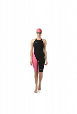 Costum profesional inot Speedo pentru femei Fastskin LZR racer elite 2 closedback kneeskin bleumarin/mov foto