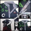 Tricou Barbati Lacoste Bleumarin Denim, Guler Polo cu Nasturi, Imprimeu Litera, Bumbac, Marimi M, L, XXL