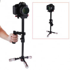 Stabilizator carbon STD-TRI 28-38cm handheld cu trepied pentru DSLR si camere video foto