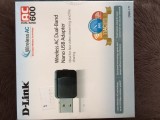 Cumpara ieftin Adaptor USB Wireless D-LINK DWA-171, Dual-Band 150 + 433Mbps, negru