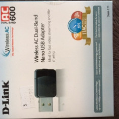 Adaptor USB Wireless D-LINK DWA-171, Dual-Band 150 + 433Mbps, negru