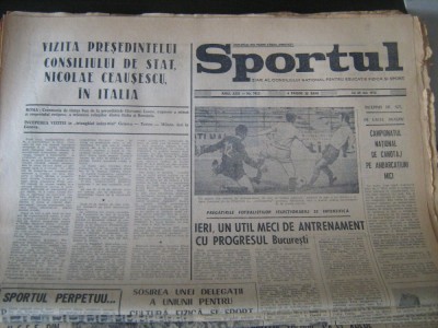 Ziarul Sportul(24 mai 1973) ASATg.Mures-Sutjeska Niksici 3-0(2-0),Cupa Balcanica foto