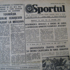 Ziarul Sportul (2 noiembrie 1977), U Craiova inaintea meciului cu Dinamo Moscova
