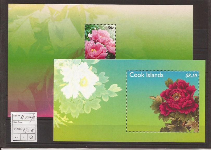 Cook Isl - Roses - bl. 227/228