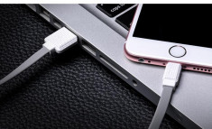 Cablu scurt 30cm Hoco original USB + LIGHTNING, Apple iPod, iPhone, iPad, GRI foto