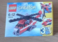 Lego Creator 31013 original - Elicopter Tunetul Rosu - nou, sigilat in cutie foto