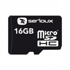 Serioux, 16GB, SFTF16AC10, Clasa 10, Micro Secure Digital Card cu adaptor SDHC foto