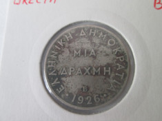 Grecia 1 drachma 1926 foto