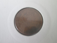 SUA 1 cent(Lincoln) 1946 foto