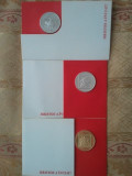 Lot 3 medalii 2005 (2 argint 900 la mie + 1 tombac), Sarbatori Paste, sigilate