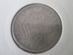 Grecia 2 drachmai 1959 foto