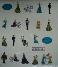 Tatuaj transfer pe baza de apa sticker pentru unghii Frozen BLE 1981 foto