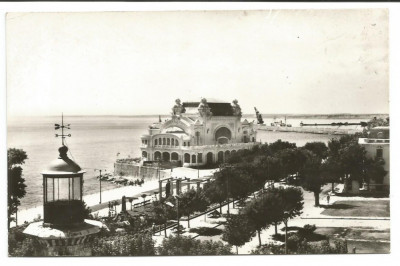 @carte postala(ilustrata)- CONSTANTA-Farul genovez si Cazinoul foto