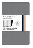 Moleskine Volant Notebook Ruled, Grey Xsmall: Set of 2 foto