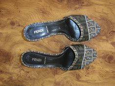 papuci FENDI originali, marimea 37/38 MEGAPRET DOAR pana la 15.06 !!! foto