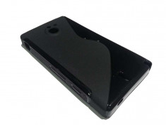 Husa Sony Ericsson Xperia Sola MT27i din Silicon Model S Line Culoare Neagra foto