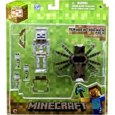 Minecraft, Set figurine Spider Jockey 8 cm foto