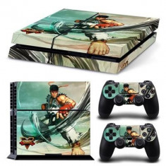 Sticker Kit Street Fighter V Official Licensed Ps4 Console Vinyl Ryu Mitts foto