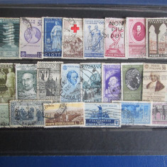 TIMBRE ITALIA LOT -26 BUC STAMPILATE