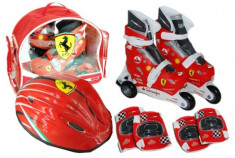 Set Role Cu Accesorii Protectie Incluse Saica Ferrari Marimi Reglabile 35-38 foto