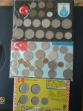 Turcia, 3 seturi monede sigilate, 46 monede diferite,200 roni, taxe postale zero, Europa